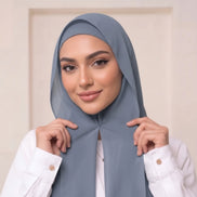 Pre-Sewn Attached Magnet Hijab-