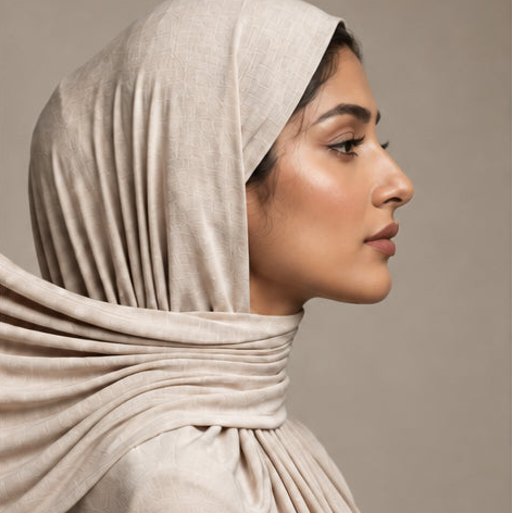 Instant Jersey Hijab -Platinium
