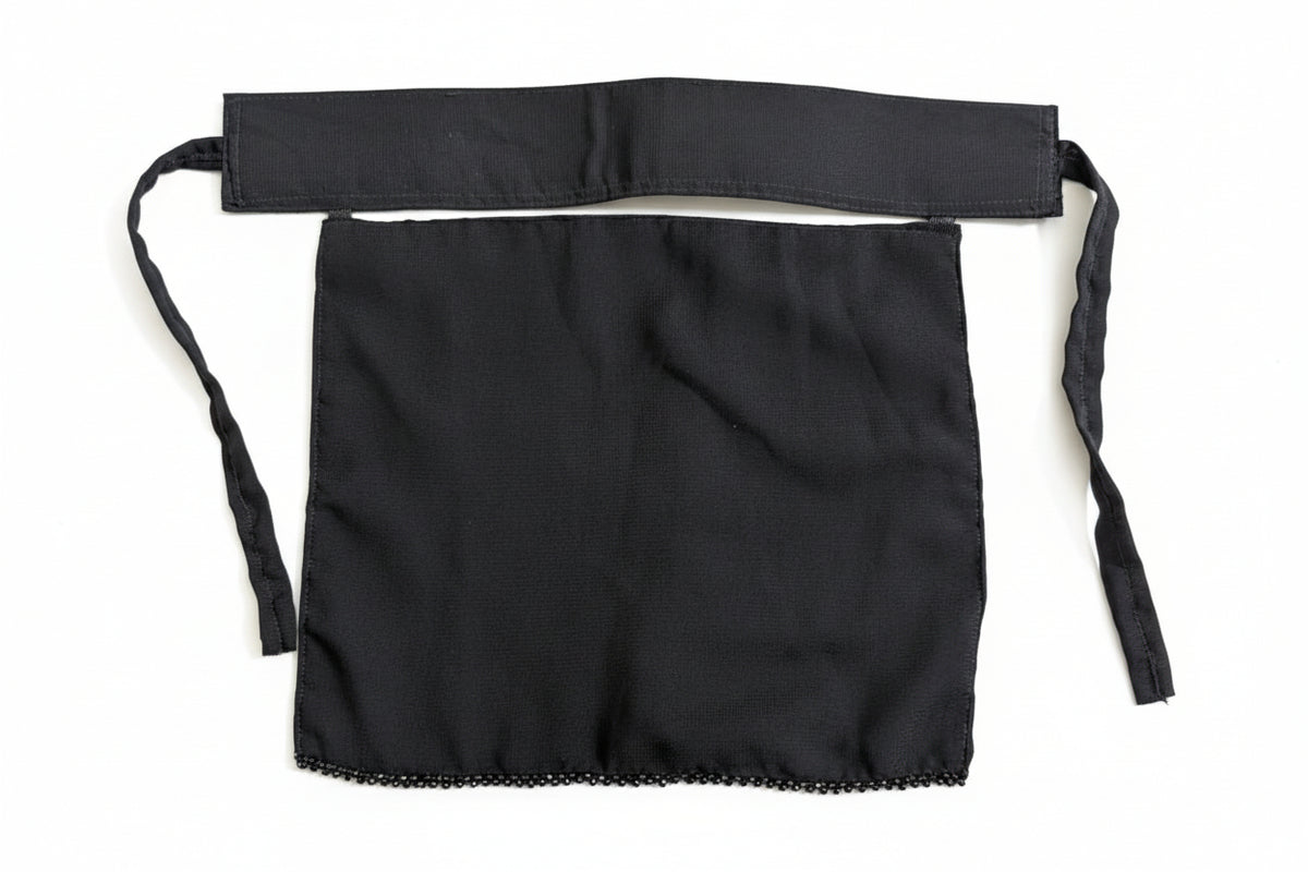 Black Saudi Niqab (with handwork)