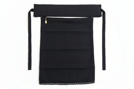 Black Saudi Niqab( hand work with buckle)