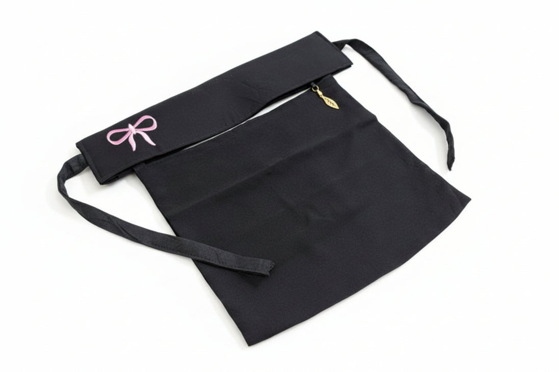 Black Saudi Niqab(embroidery with buckle)