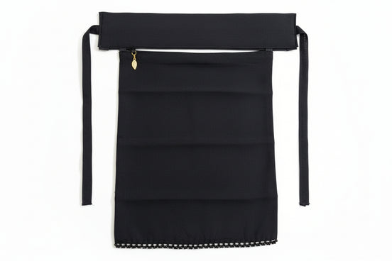 Black Saudi Niqab( hand work with buckle)