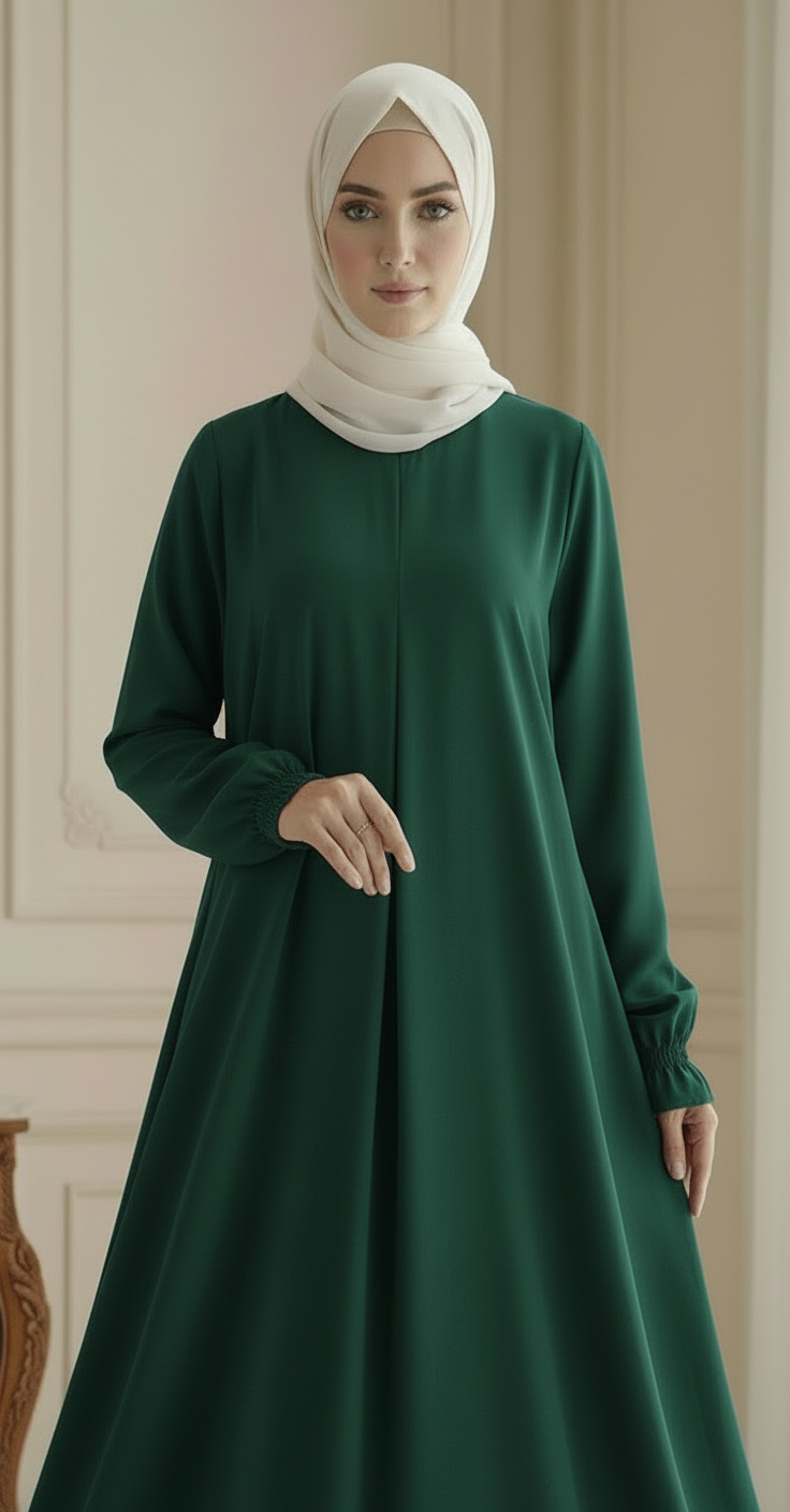 Parisa (Green) Abaya Free Shipping