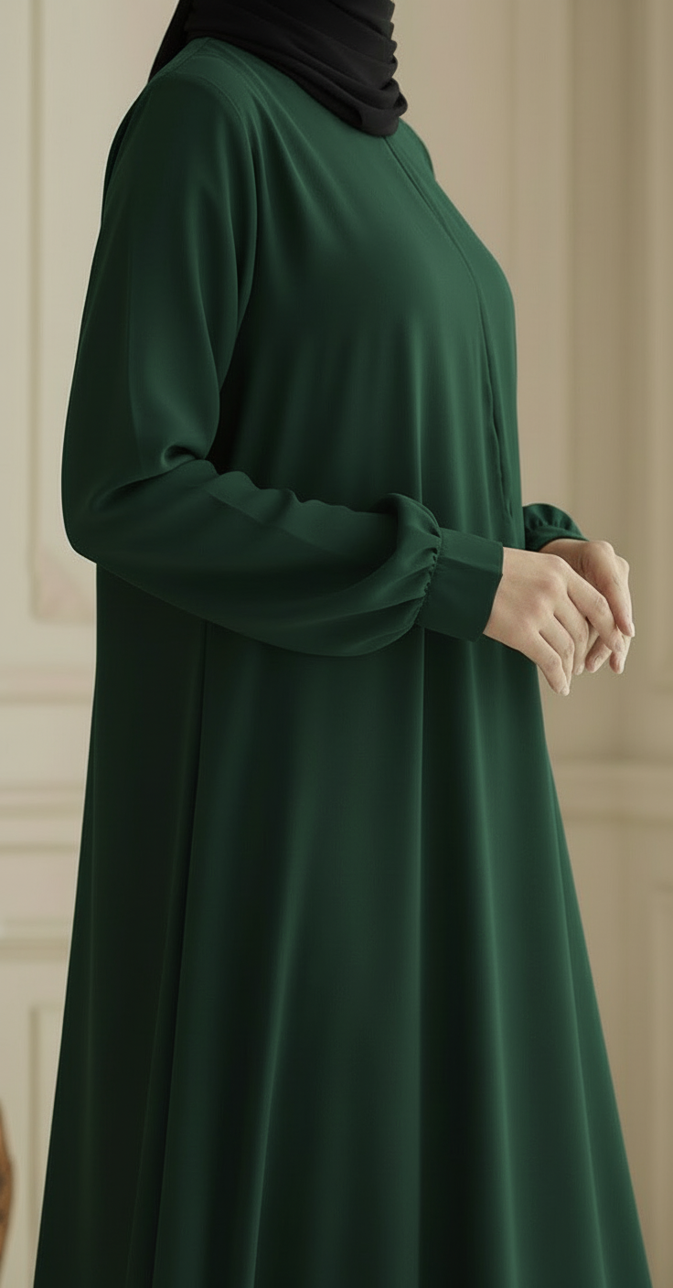 Parisa (Green) Abaya Free Shipping