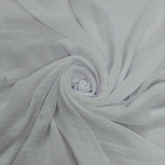 White Crimps Hijab