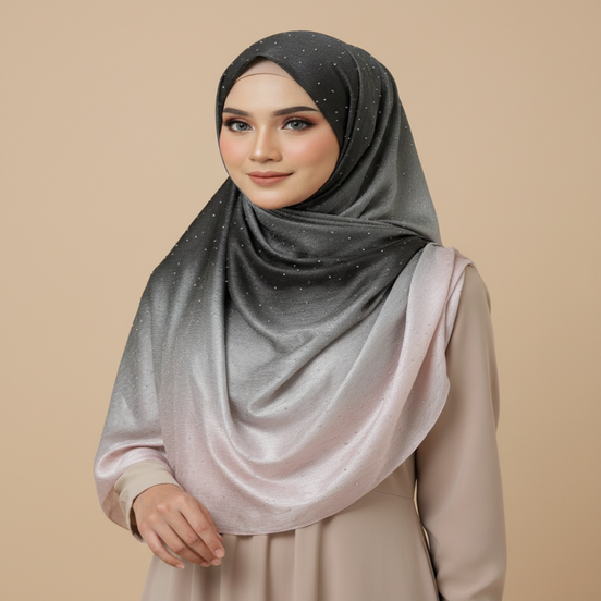 Baby pink Ombre Silk Stone