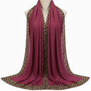 Dark pink Pleated Crinkle Hijab