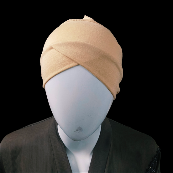 Beige Side cut Tube Cap