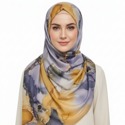 Mustard Modal Printed Lawn