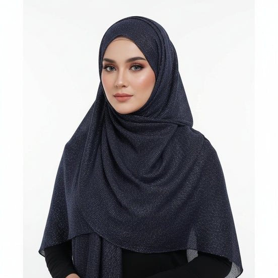Black Silver Sona Chandi Lawn