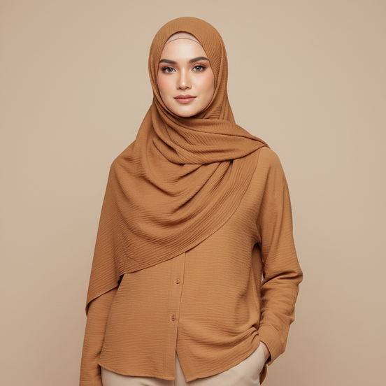 Butter Scotch Crimps Hijab