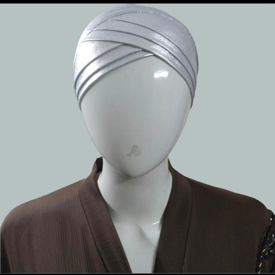 Silver Shimmer Veil Cap