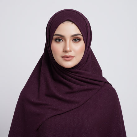 Maroon Moonlight Jersey Hijab
