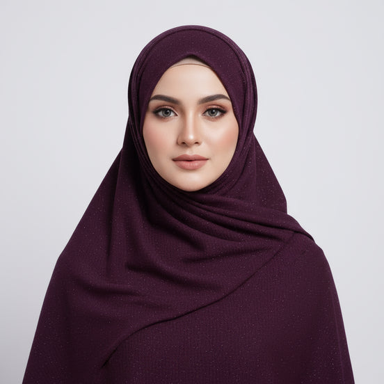 Maroon Moonlight Jersey Hijab
