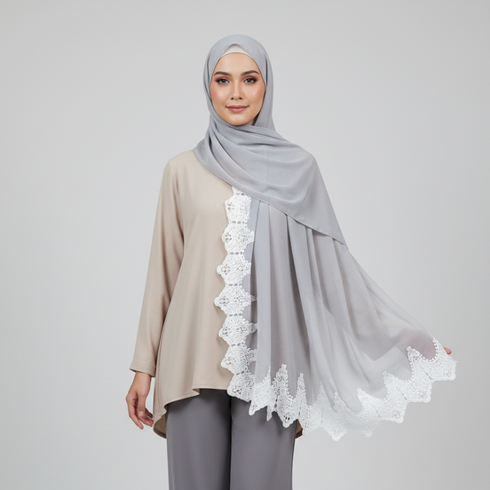 Elegant Luxe Georgette Chiffon Hijab