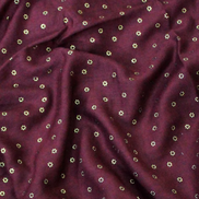 Maroon Golden Embossed Lawn