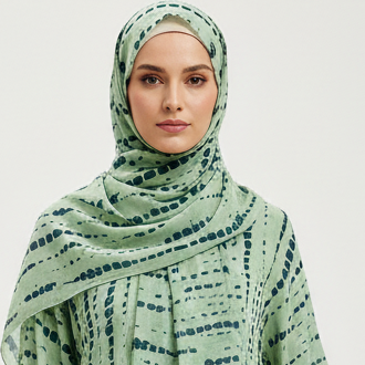 Tie-Dye Chiffon Hijab