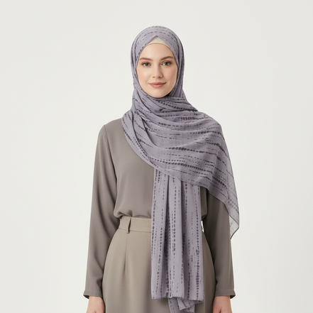 Tie-Dye Chiffon Hijab