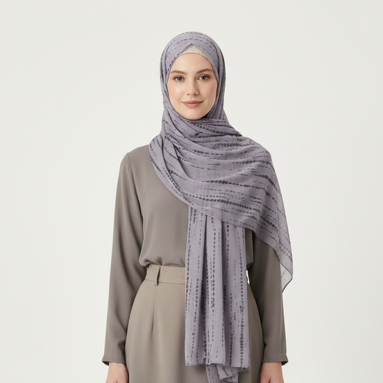 Tie-Dye Chiffon Hijab