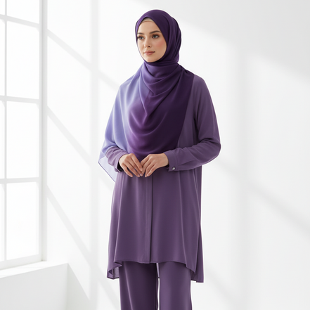 Ombre Georgette Chiffon
