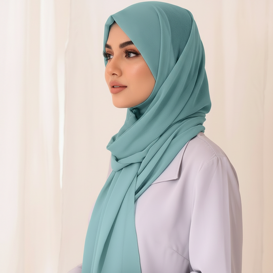 Sage Georgette Chiffon
