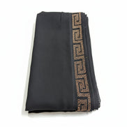 Black Irani Chaddar with Rust stones
