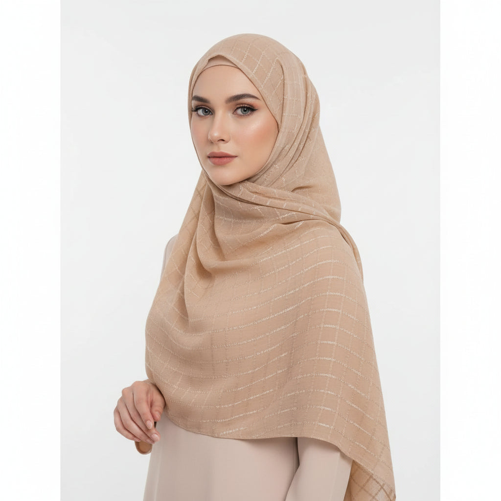 Bubble Chiffon Checked