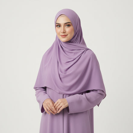 Lilac Georgette Chiffon