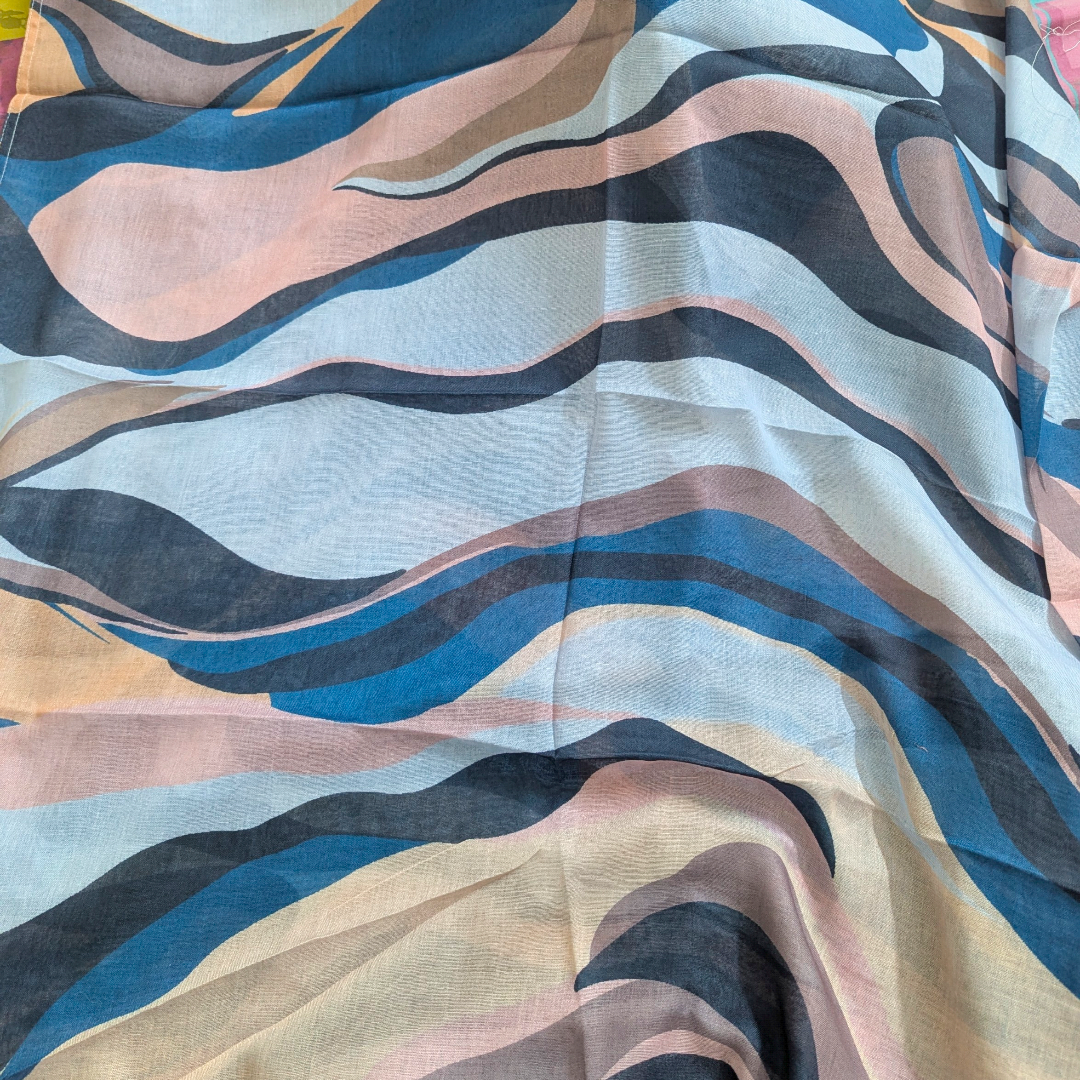 Tea pink Modal Printed Lawn