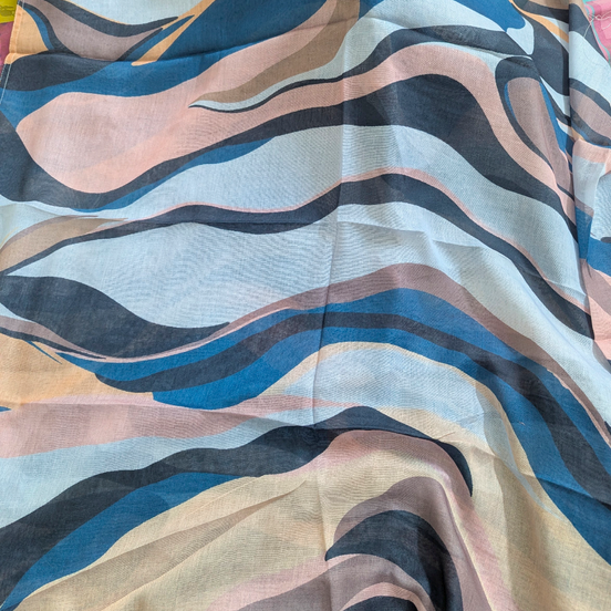 Tea pink Modal Printed Lawn