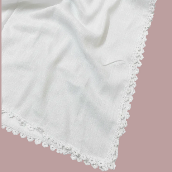 White Modal Luxe Turkish Hijab