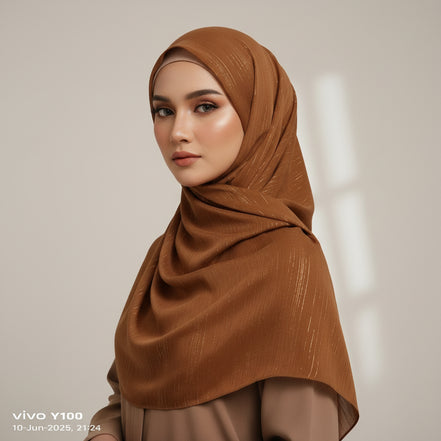 Rusty Metalic Chiffon
