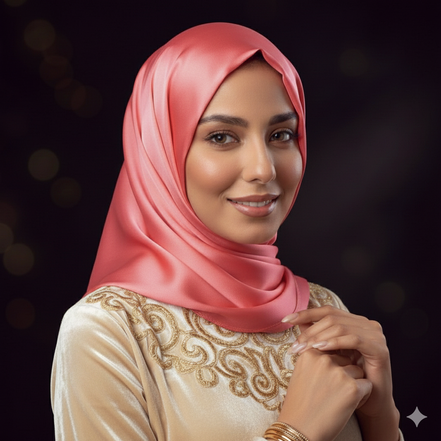 Flamingo- Plain Satin Silk