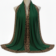 Bottle green Pleated Crinkle Hijab