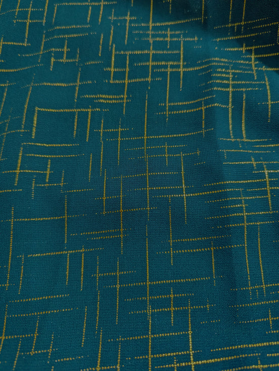 Zinc Crosshatch Georgette