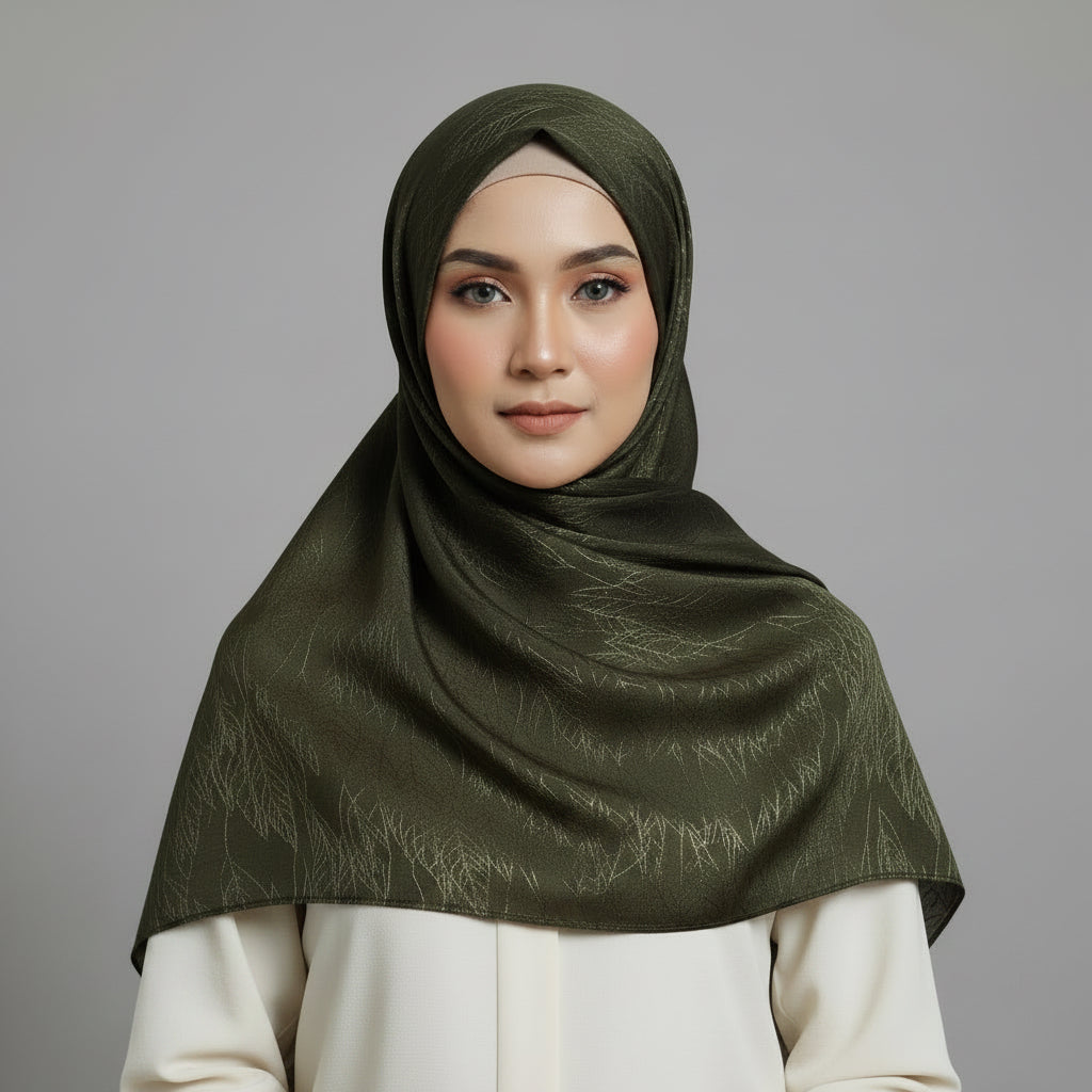 olive Modal Self Satin Silk