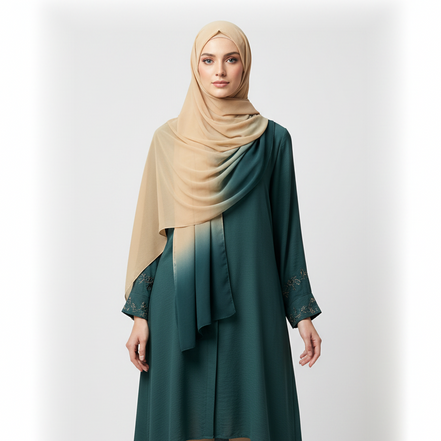 Ombre Georgette Chiffon