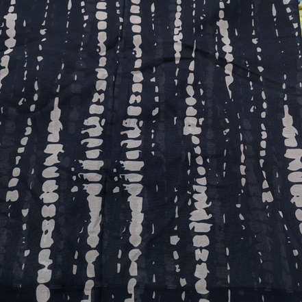 Black Tie-Dye Chiffon Hijab