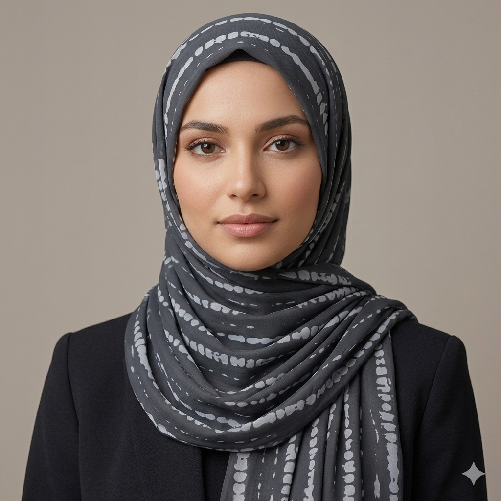 Tie-Dye Chiffon Hijab