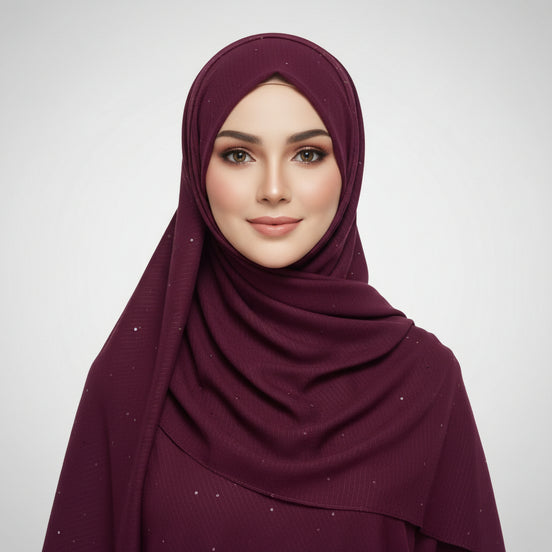 Maroon Doriya Sitara Lawn