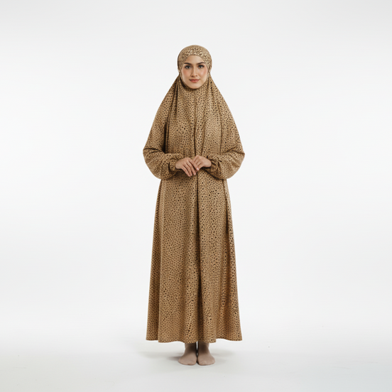 Brown Namaz Chaddar (with sleeves)