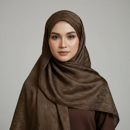 Copper Modal Self Satin Silk