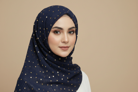 navy Gold Series Hijab