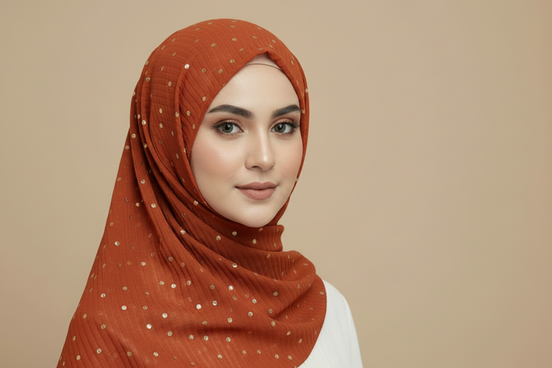 Rust Gold Series Hijab