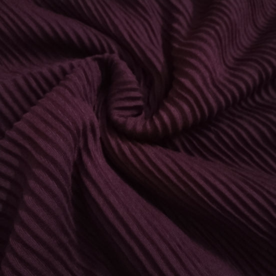Dark Maroon Cotton Platted