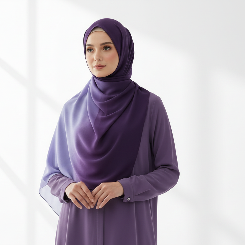 Ombre Georgette Chiffon