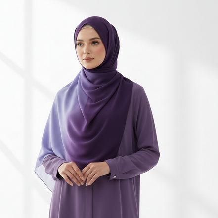 Ombre Georgette Chiffon