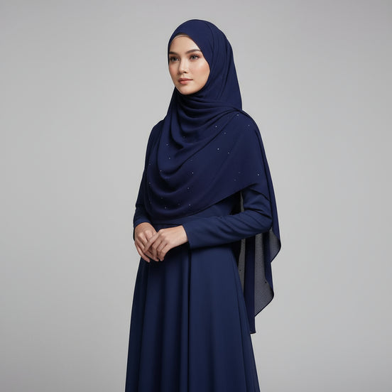Navy  Doriya Sitara Lawn