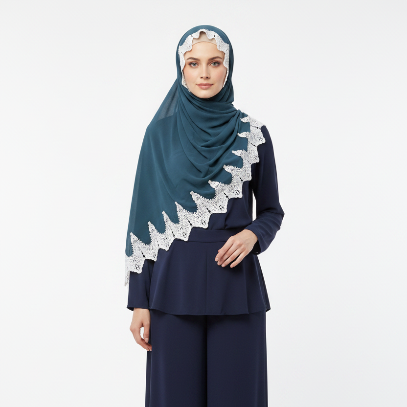 Elegant Luxe Georgette Chiffon Hijab