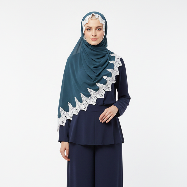 Elegant Luxe Georgette Chiffon Hijab